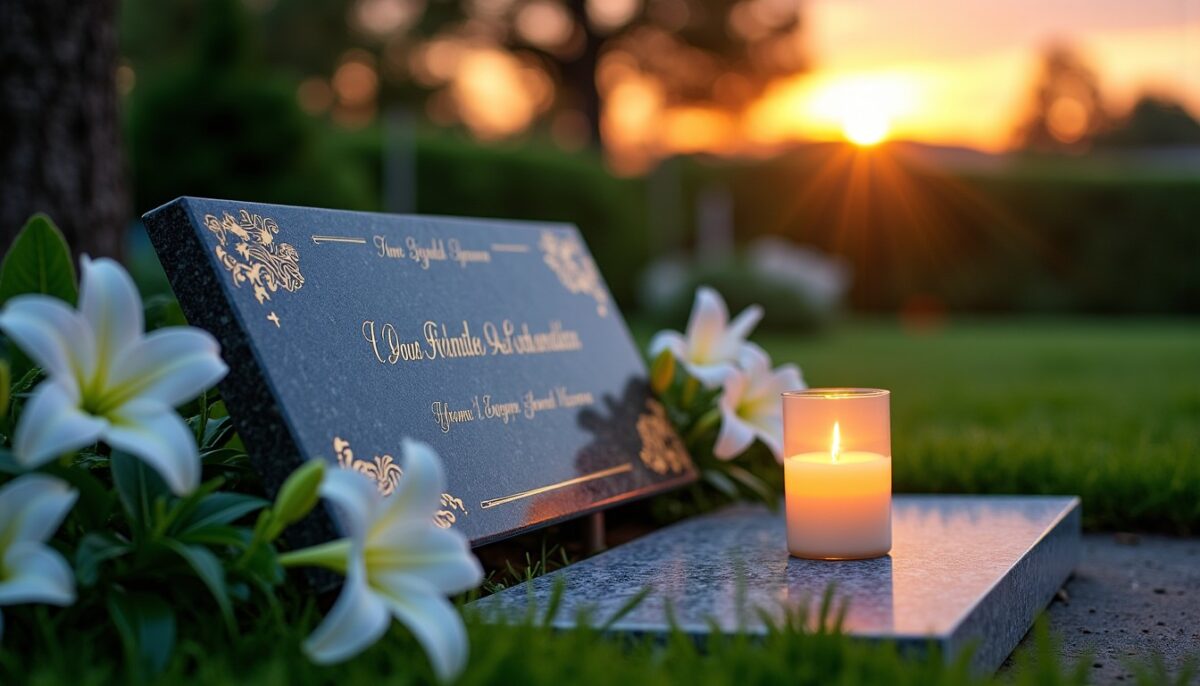 Plaques funéraires personnalisées : un hommage unique pour célébrer la mémoire de vos proches