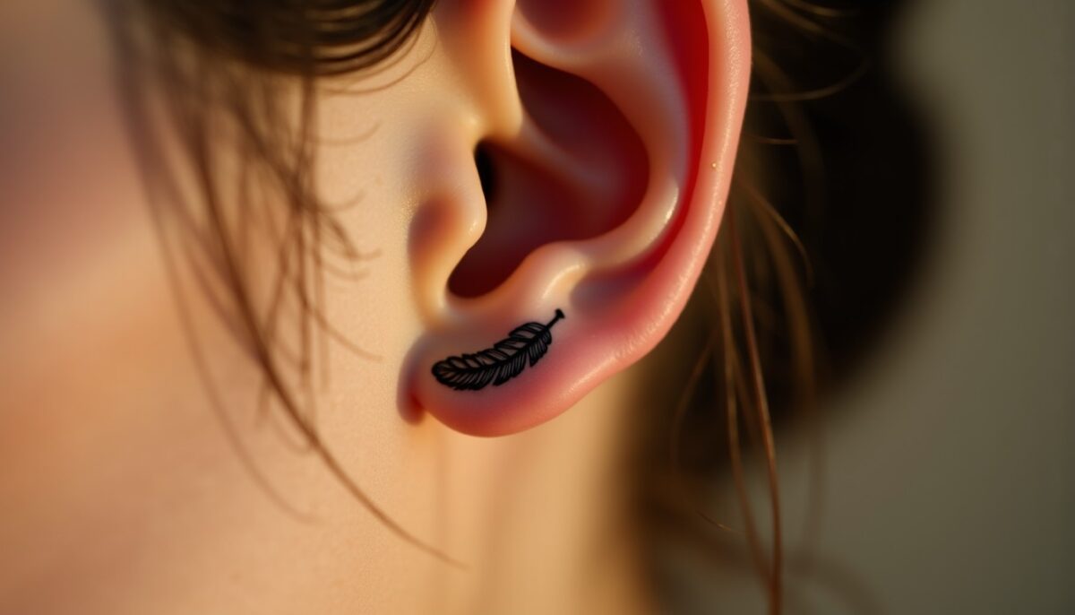 Les secrets cachés des tatouages derrière l'oreille : signification et symbolisme